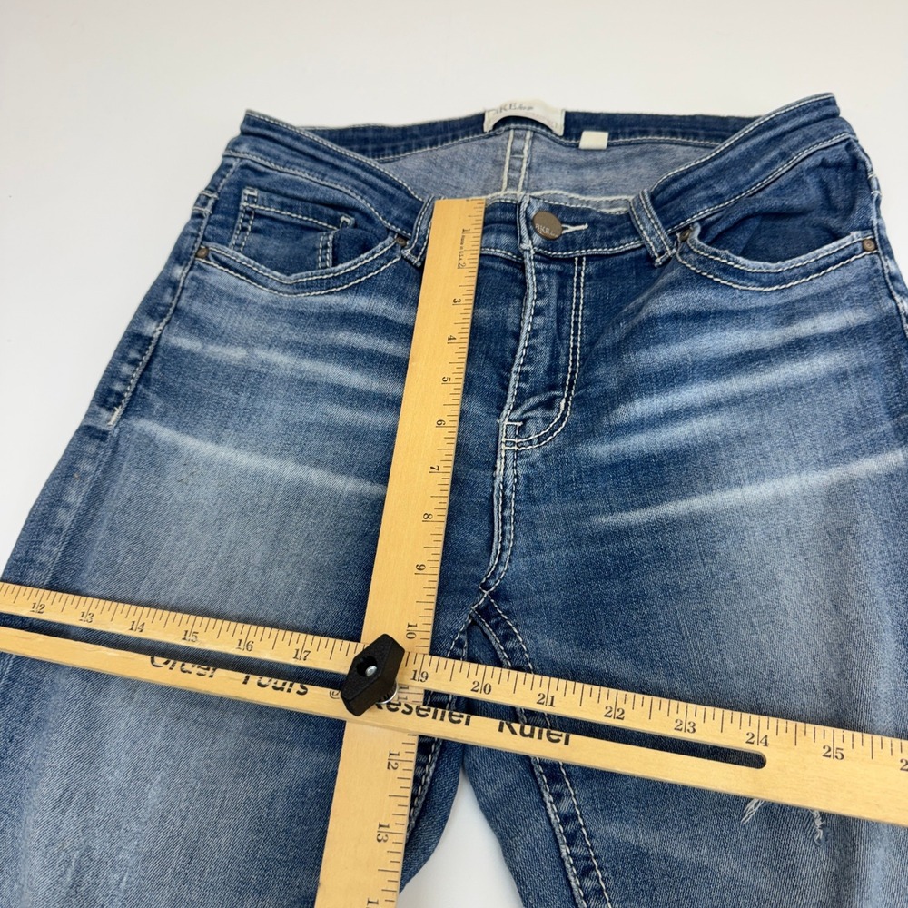 BKE Jeans Womens 29R Blue Payton Straight Denim Distressed Y2K Western - Picture 9 of 10